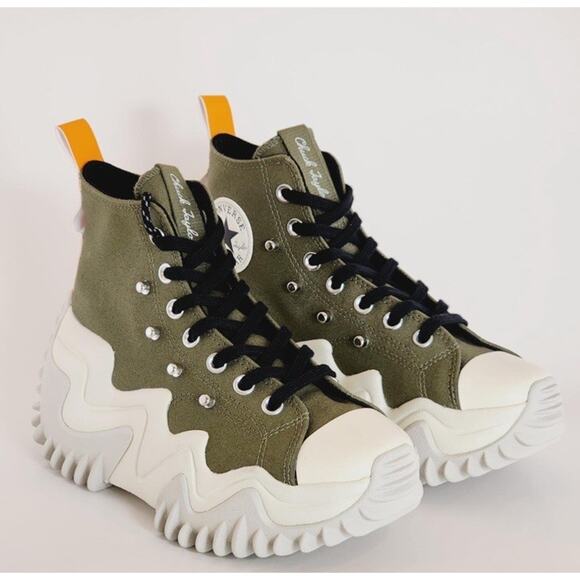 Converse Run Star Motion Hi Sneakers - 8.5M / 10W Olive Green Goblincore Utility - Picture 1 of 14